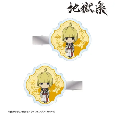 付知 ちびキャラ アクリルヘアクリップ2個セット