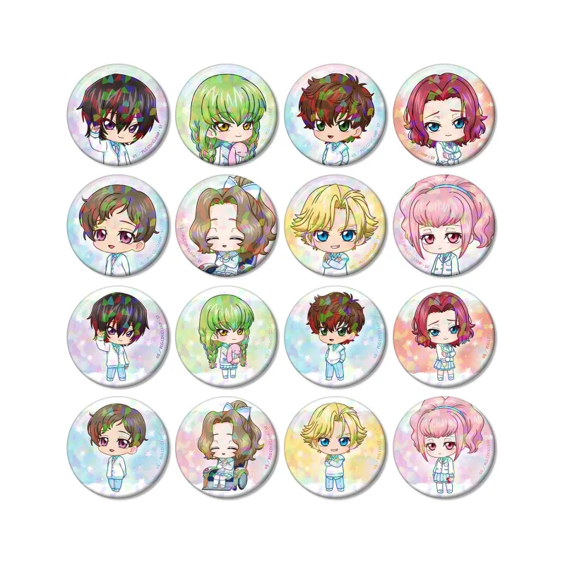 スクールファッションver. トレーディング ちびキャラ ホログラム缶バッジ(単位/BOX)