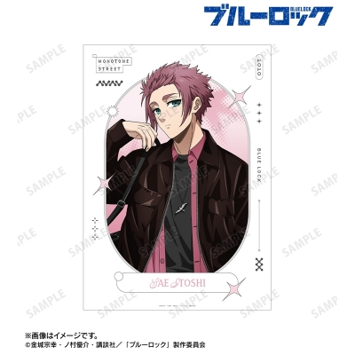 描き下ろし 糸師 冴 モノトーンストリートファッションver. A3マット加工ポスター 2