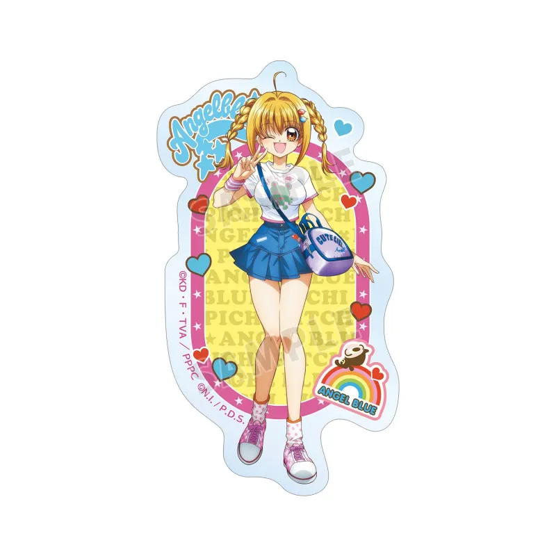 ANGEL BLUEコラボ 描き下ろし 七海 るちあ クリアダイカットステッカー ver.A