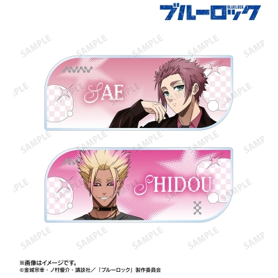 描き下ろし 糸師 冴&士道 龍聖 モノトーンストリートファッションver. アクリルネームプレート2個セット 2