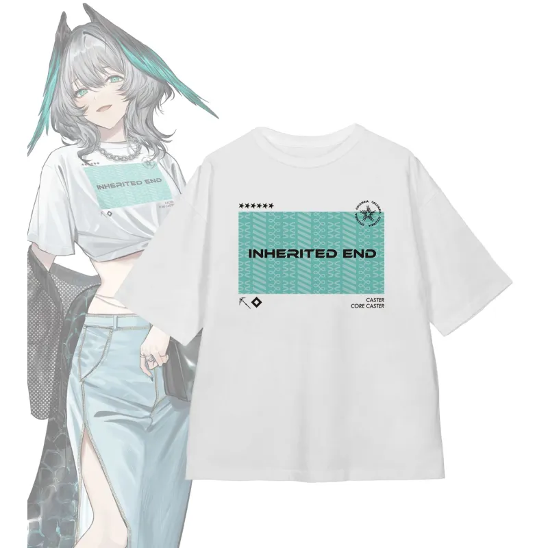アークナイツ ホルハイヤ ショッピングver. 着用BIGシルエットTシャツユニセックス(サイズ/XL)