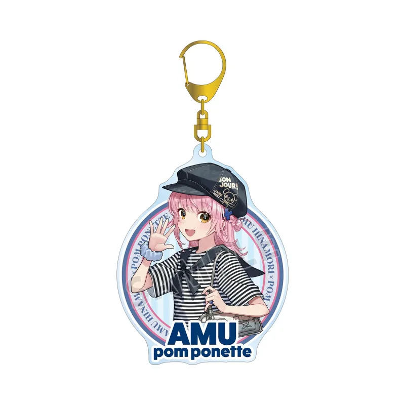 ナルミヤキャラクターズコラボ チェリ子さんイラスト 日奈森 あむ pom ponette BIGアクリルキーホルダー