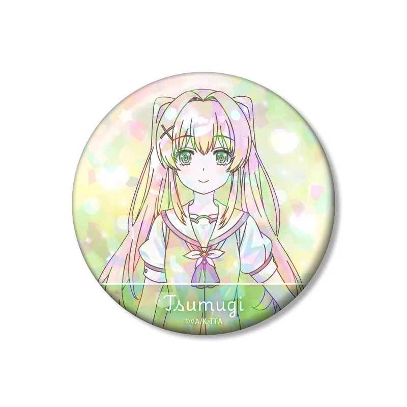 紬ヴェンダース Ani-Art KAWAII label 75mmホログラム缶バッジ
