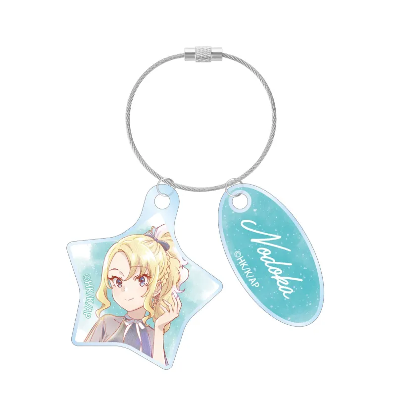 描き下ろし 豊浜のどか 星空ドレスver. Ani-Art aqua label 2連ワイヤーアクリルキーホルダー
