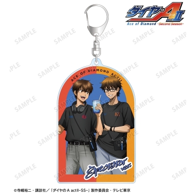 描き下ろし 沢村栄純&御幸一也 私服・野球観戦ver. BIGアクリルキーホルダー 2