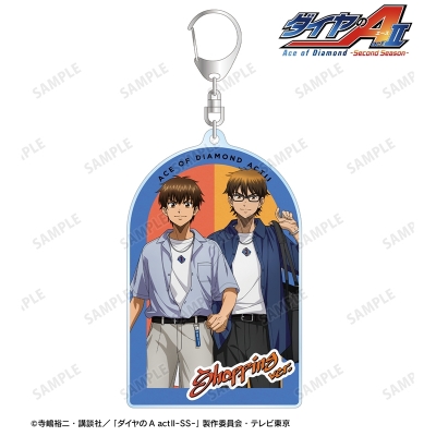 描き下ろし 沢村栄純&御幸一也 私服・ショッピングver. BIGアクリルキーホルダー 2