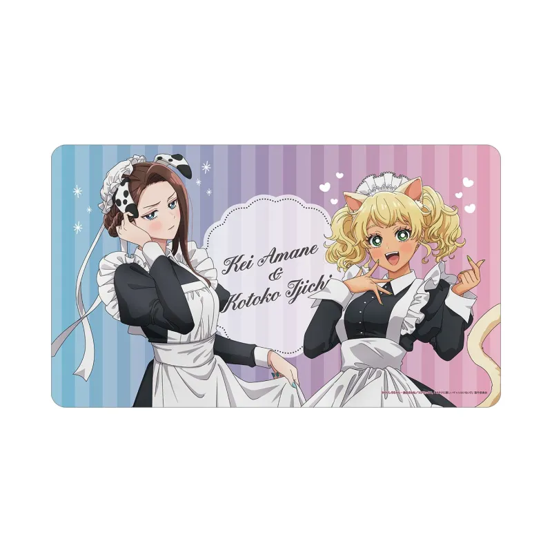 描き下ろし 天音 慶&伊地知 琴子 動物執事・メイドver. マルチデスクマット