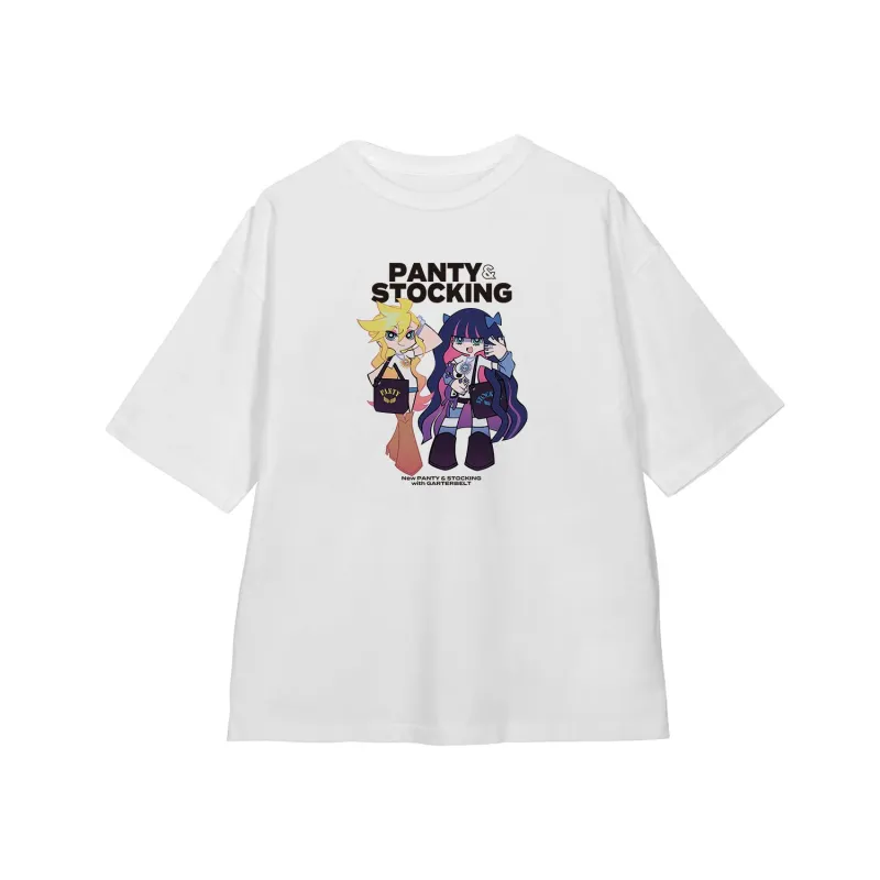 描き下ろし パンティ&ストッキング モデルver. BIGシルエットTシャツ ver.Aユニセックス(サイズ/XL)