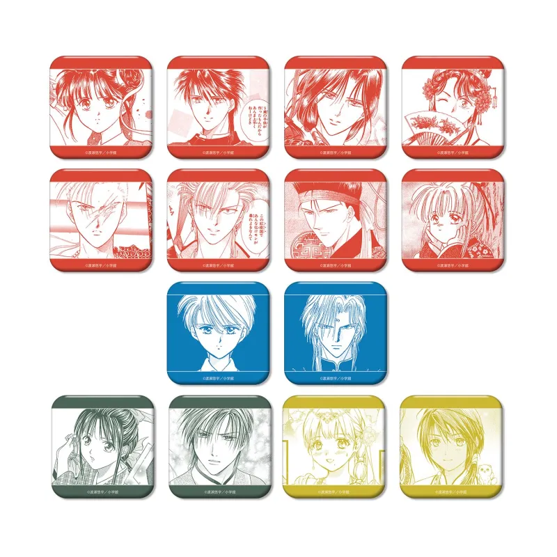 トレーディング原作コマスクエア缶バッジ(単位/BOX)