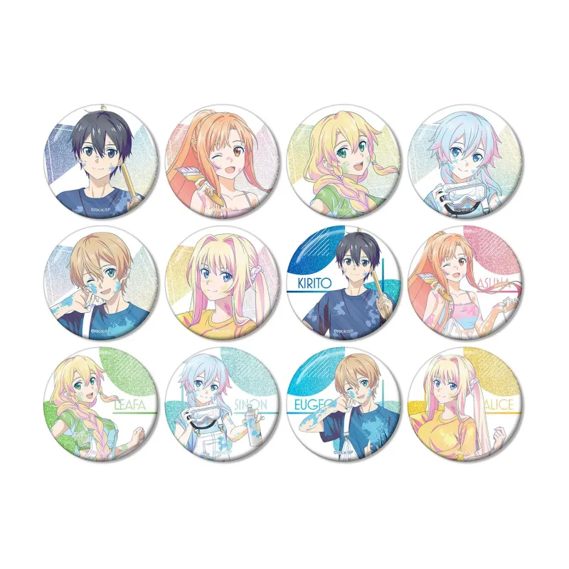 描き下ろし ペイントスタイルver. トレーディング Ani-Art clear label 第2弾 グリッター缶バッジ(単位/BOX)