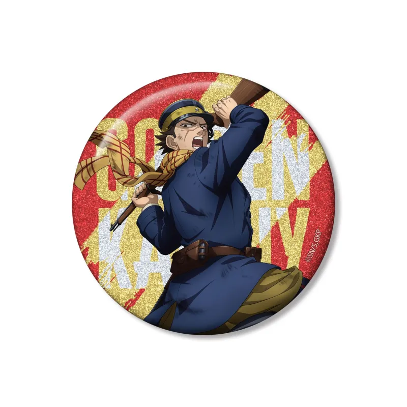 描き下ろし 杉元佐一 戦う背中ver. 75mmグリッター缶バッジ