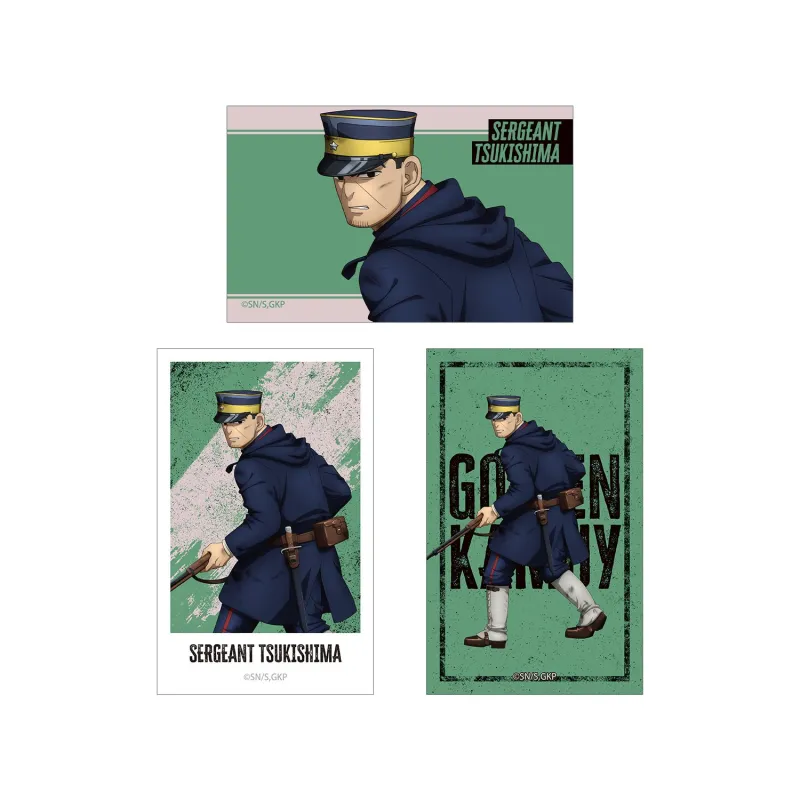 描き下ろし 月島軍曹 戦う背中ver. イラストカード3枚セット
