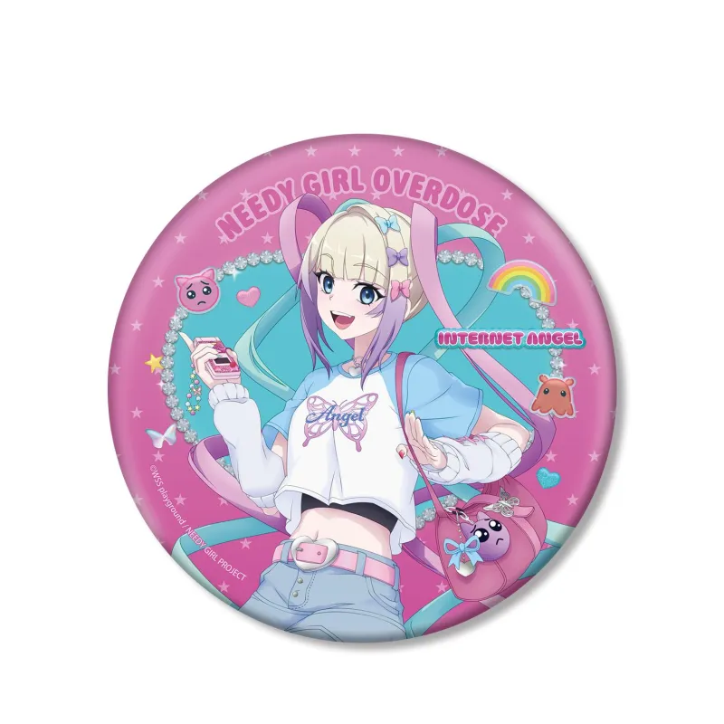 描き下ろし 超てんちゃん Y2Kファッションver. BIG缶バッジ