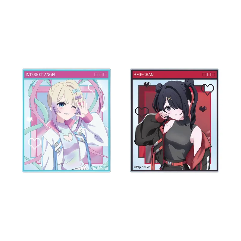 描き下ろし 超てんちゃん&あめちゃん タクティカルファッションver. アクリルカード2枚セット