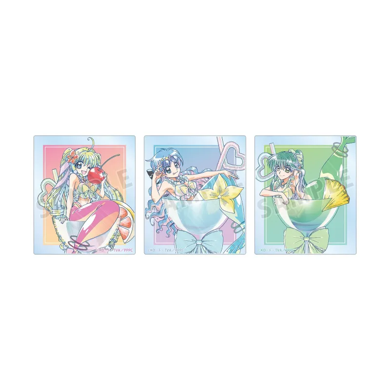 描き下ろし カクテルグラスver. Ani-Art clear label アクリルカード3種セット ver.B