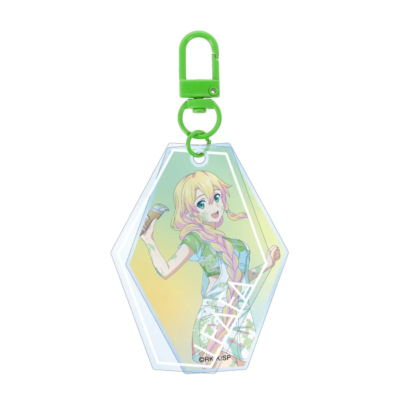 描き下ろし リーファ ペイントスタイルver. Ani-Art clear label 第2弾 2連スライドアクリルキーホルダー
