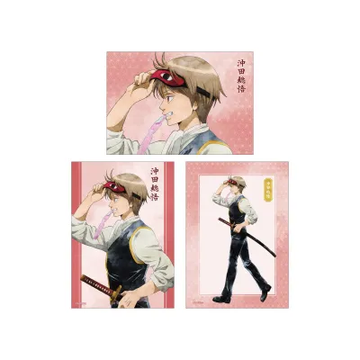 描き下ろし 沖田総悟 夏の歩み・水彩風ver. ブロマイド3枚セット