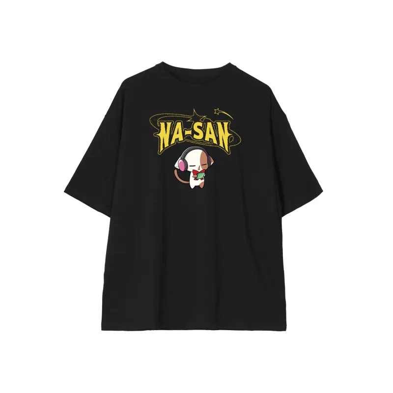 なーさん ちびキャラ 音楽ver. BIGシルエットTシャツ ver.Bユニセックス(サイズ/XL)