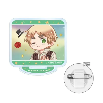 イギリス ゆるコマ アクリルスタンドマルチバッジ