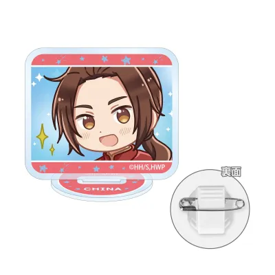 中国 ゆるコマ アクリルスタンドマルチバッジ