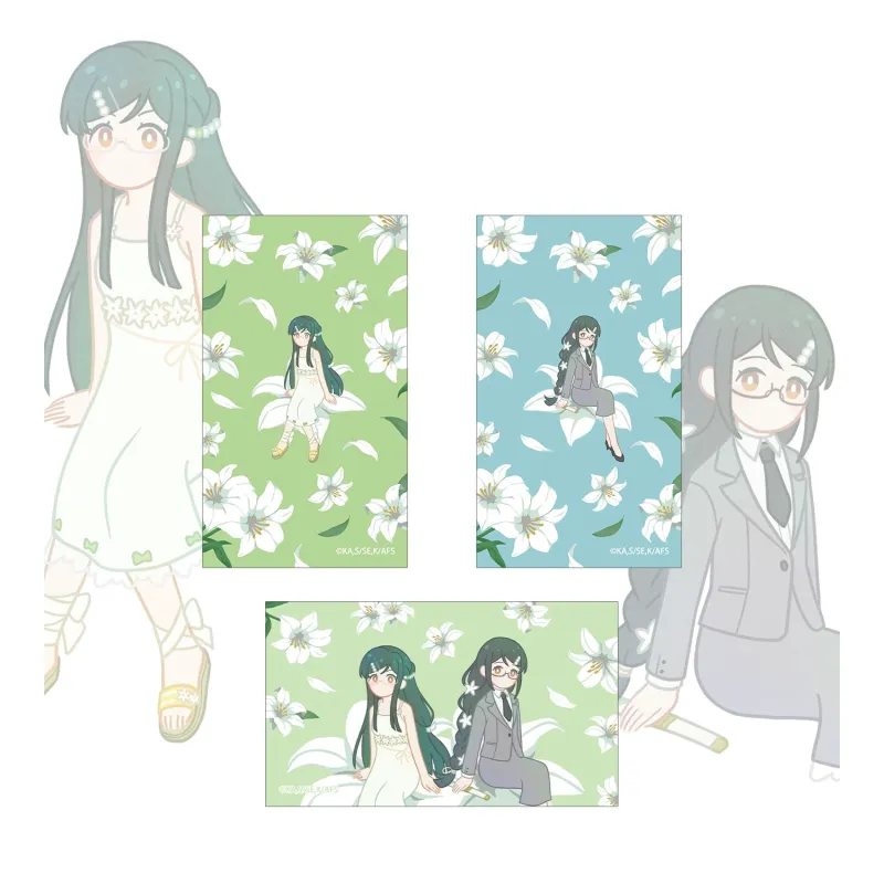 葉桜瑠璃&葉桜あやめ Botania イラストカード3枚セット