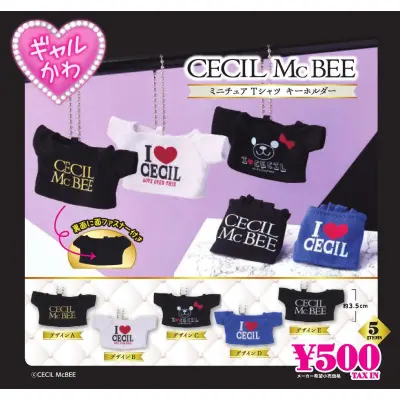 CECIL McBee ミニチュアTシャツキーホルダー※减数可能