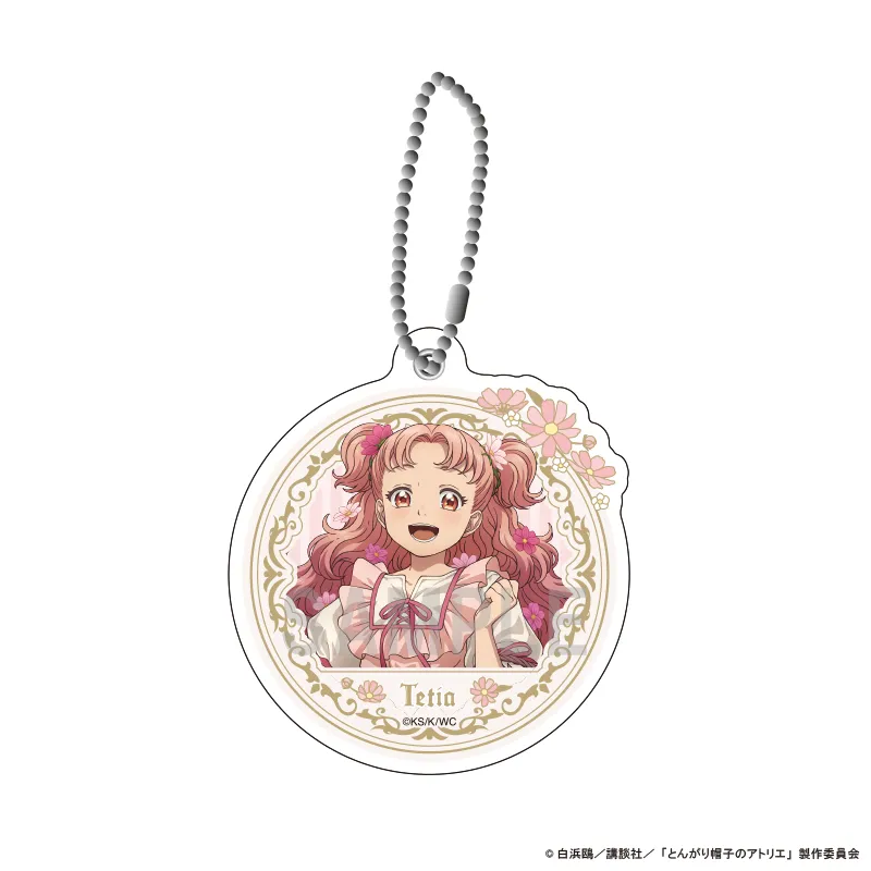 とんがり帽子のアトリエ　アクリルスライドミラー テティア ドレスアップ＆フラワーver