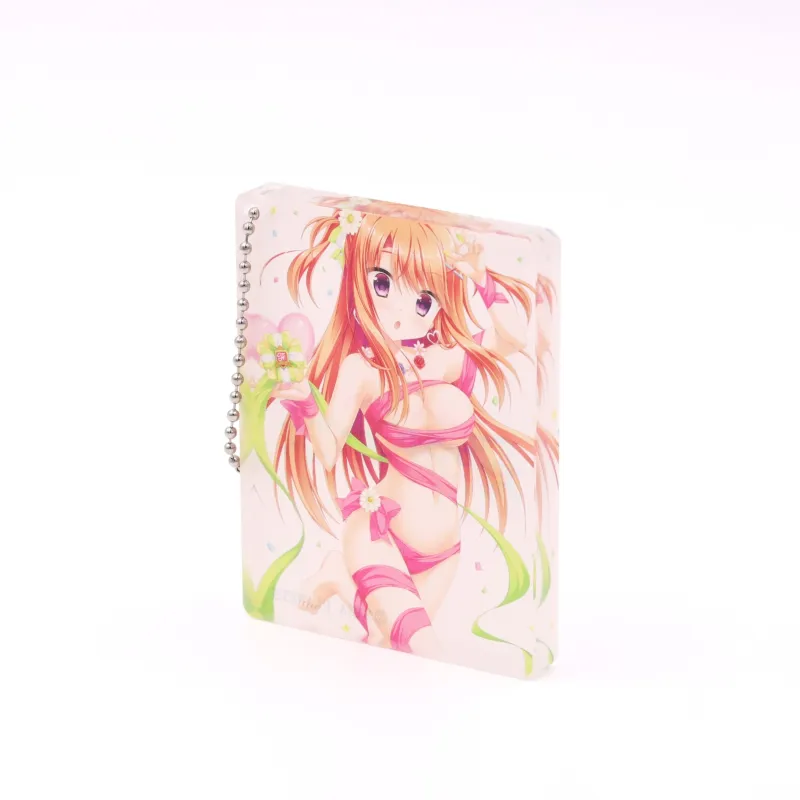 フローラル・フローラブ アクリルブロックキーホルダー 夏乃