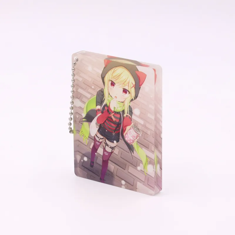 金色ラブリッチェ アクリルブロックキーホルダー 理亜