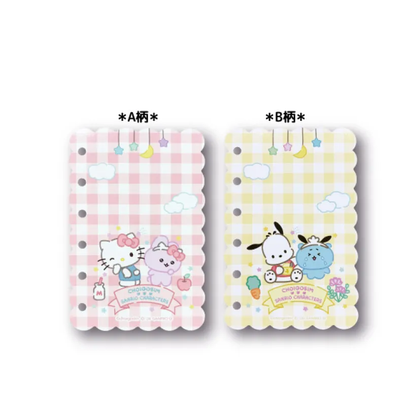 チェゴシム×サンリオキャラクターズ2 シール台紙 レッド×イエロー