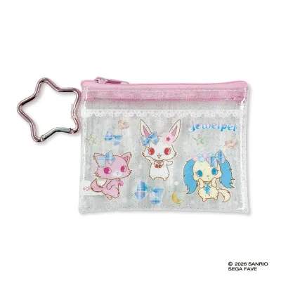 ジュエルペット ミニクリアポーチ ピンク