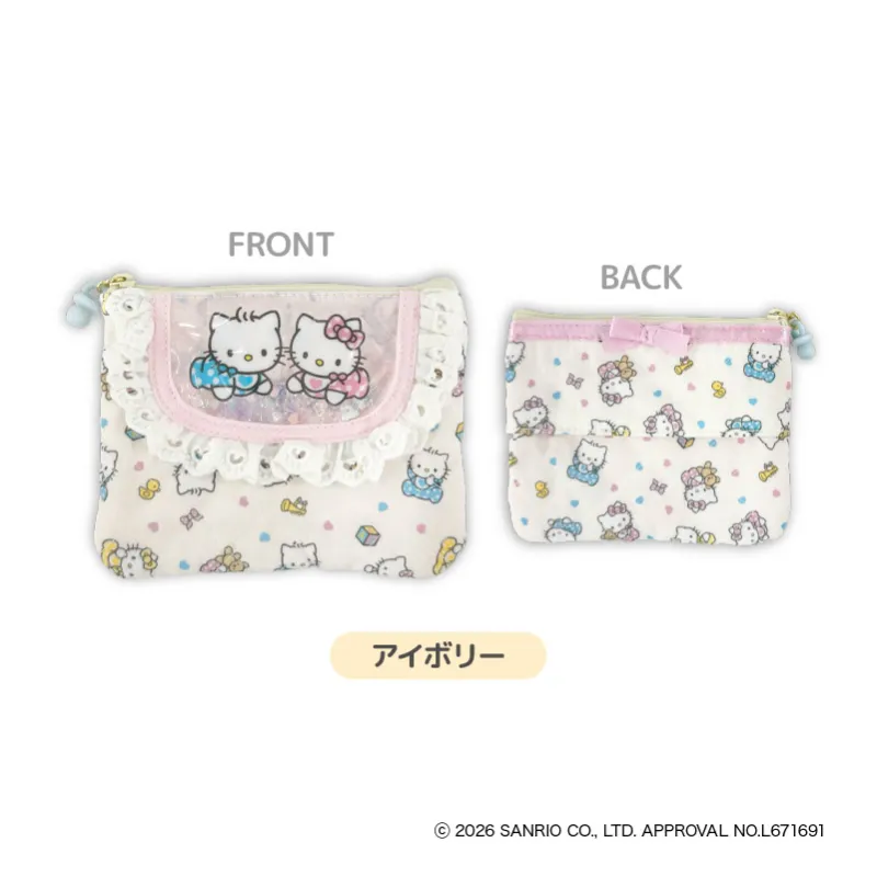 KT Lovely Babies スタイ風ティッシュポーチ アイボリー