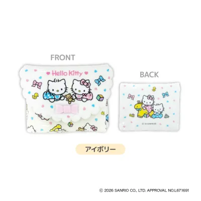 KT Lovely Babies キルティングビニールポーチ アイボリー