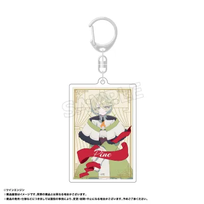 THE RIBBON HERO リボンヒーロー スクエアキーホルダー C パイン