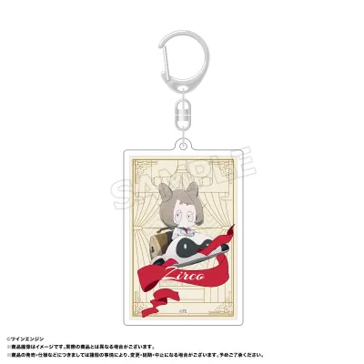 THE RIBBON HERO リボンヒーロー スクエアキーホルダー E ジルコ