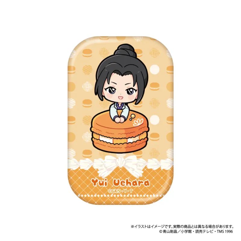 名探偵コナン 長方形型缶バッジ　上原由衣ＳＤ（マカロンｖｏｌ．１）