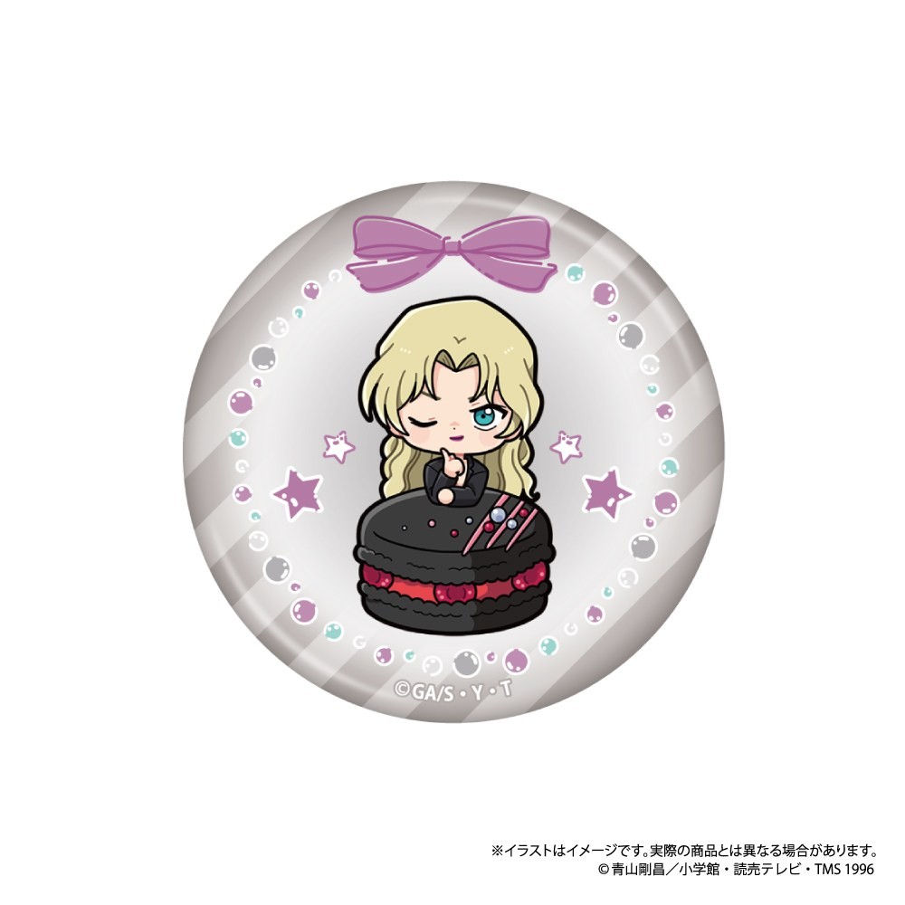 名探偵コナン 丸型缶バッジ　ベルモットＳＤ（マカロンｖｏｌ．２） 2