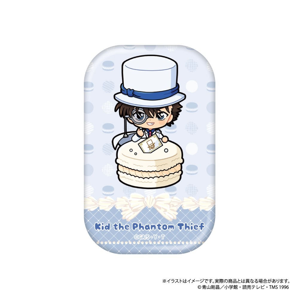 名探偵コナン 長方形型缶バッジ　怪盗キッドＳＤ（マカロンｖｏｌ．２） 2