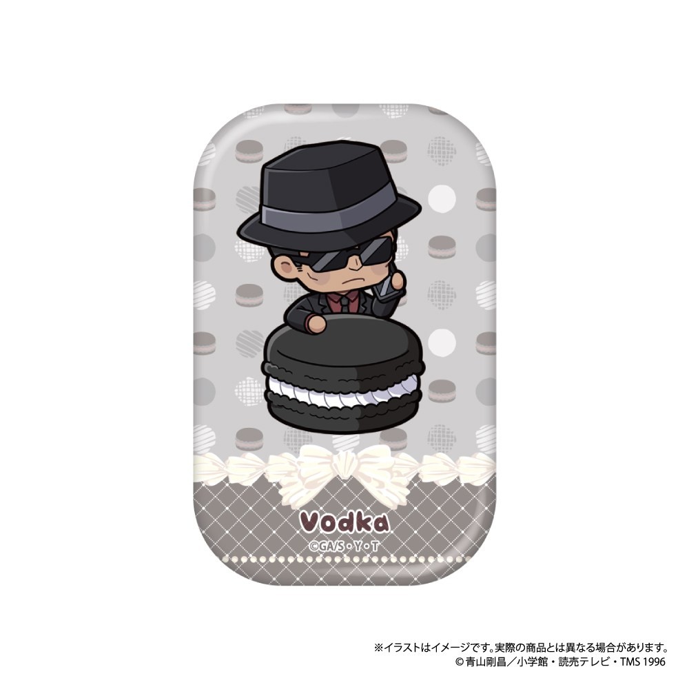 名探偵コナン 長方形型缶バッジ　ウォッカＳＤ（マカロンｖｏｌ．２） 2