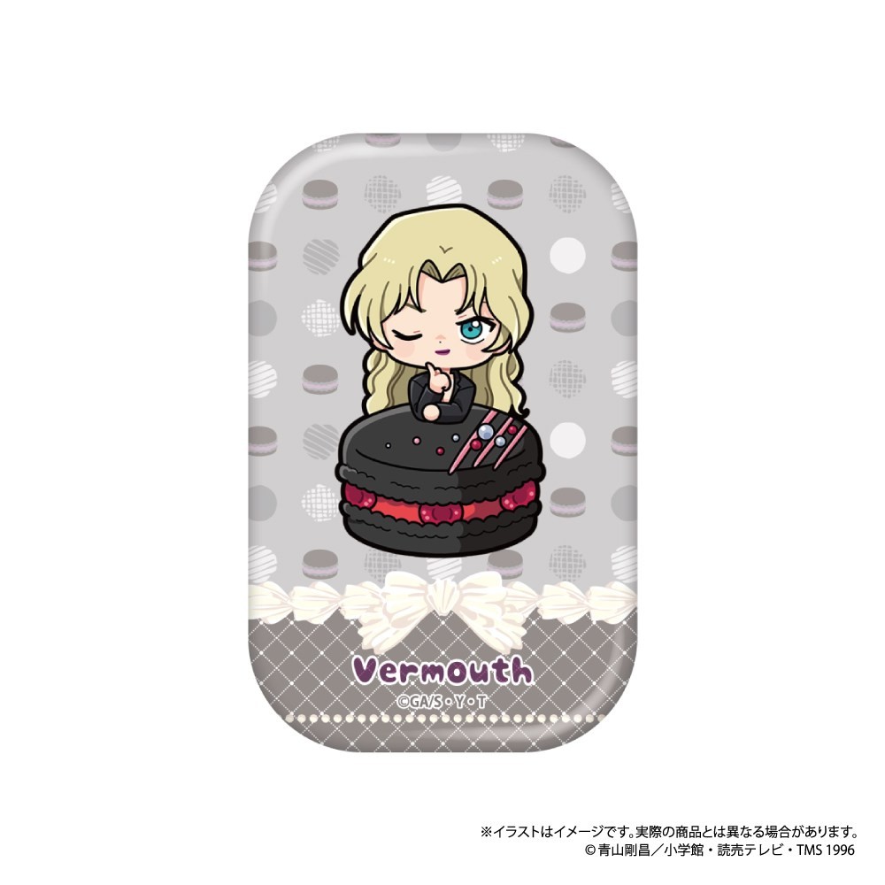 名探偵コナン 長方形型缶バッジ　ベルモットＳＤ（マカロンｖｏｌ．２） 2