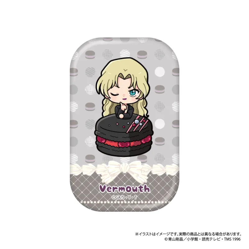 名探偵コナン 長方形型缶バッジ　ベルモットＳＤ（マカロンｖｏｌ．２）