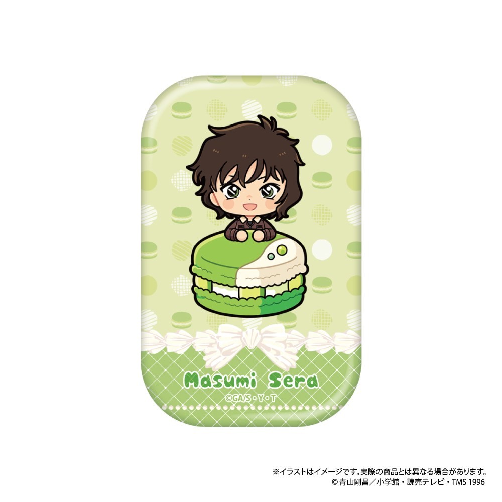 名探偵コナン 長方形型缶バッジ　世良真純ＳＤ（マカロンｖｏｌ．２） 2