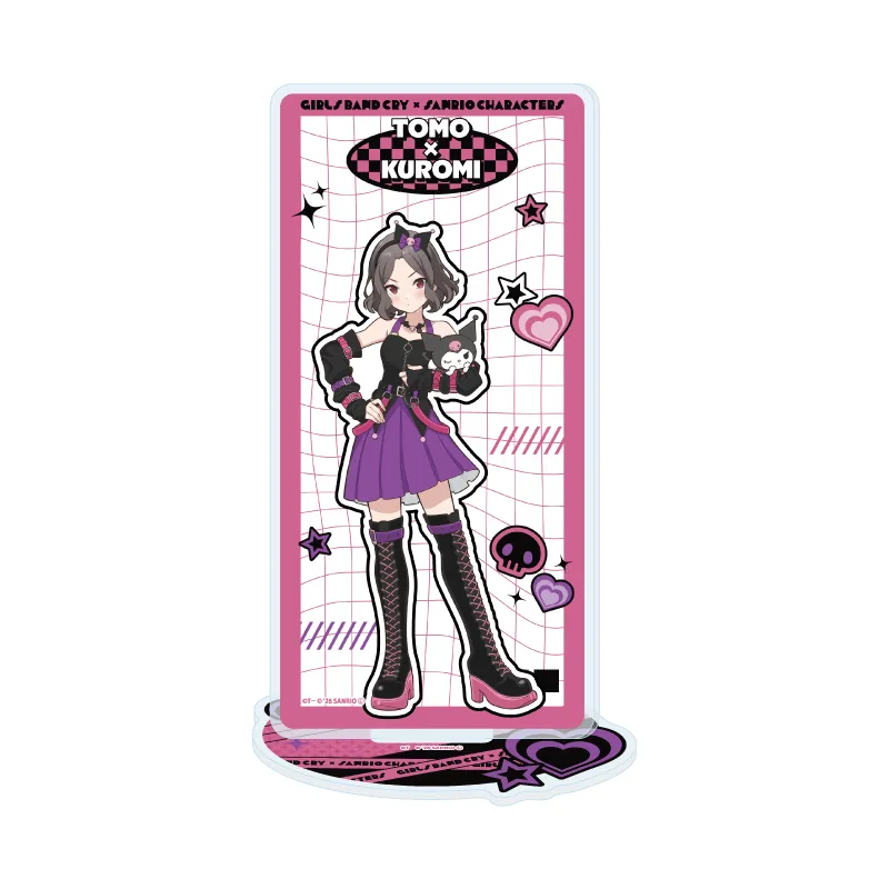 ガールズバンドクライ×サンリオキャラクターズ 13 海老塚 智×クロミ(コラボイラスト) アクリルスタンド