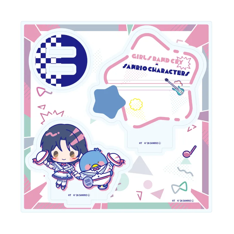ガールズバンドクライ×サンリオキャラクターズ 07 ナナ×タキシードサム(コラボイラスト) アクリルスタンドプレート