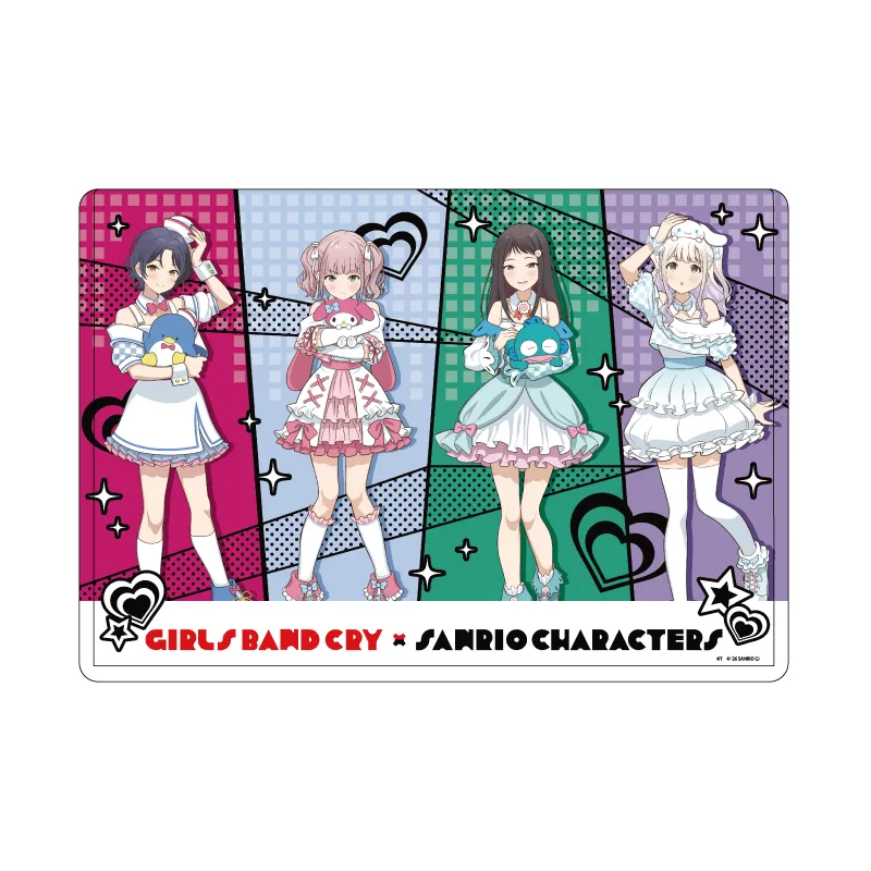 ガールズバンドクライ×サンリオキャラクターズ 02 等身デザイン ダイヤモンドダストVer.(コラボイラスト) キャラクリアケース