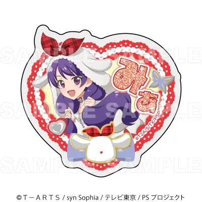 『プリティーシリーズ15周年』【マスコット風コーデ】 アクリルバッジ【上葉 みあ 】