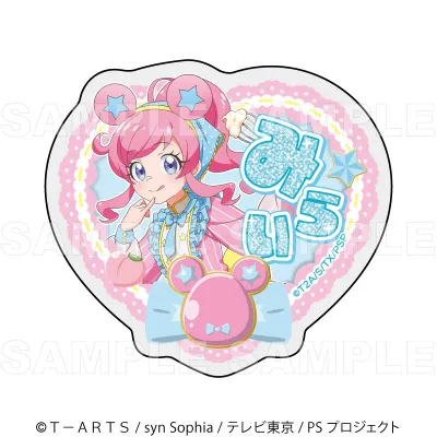 『プリティーシリーズ15周年』【マスコット風コーデ】 アクリルバッジ【桃山 みらい】