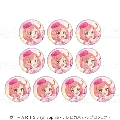 『プリティーシリーズ15周年』【マスコット風コーデ】 缶バッジ10個セット【彩瀬 なる】