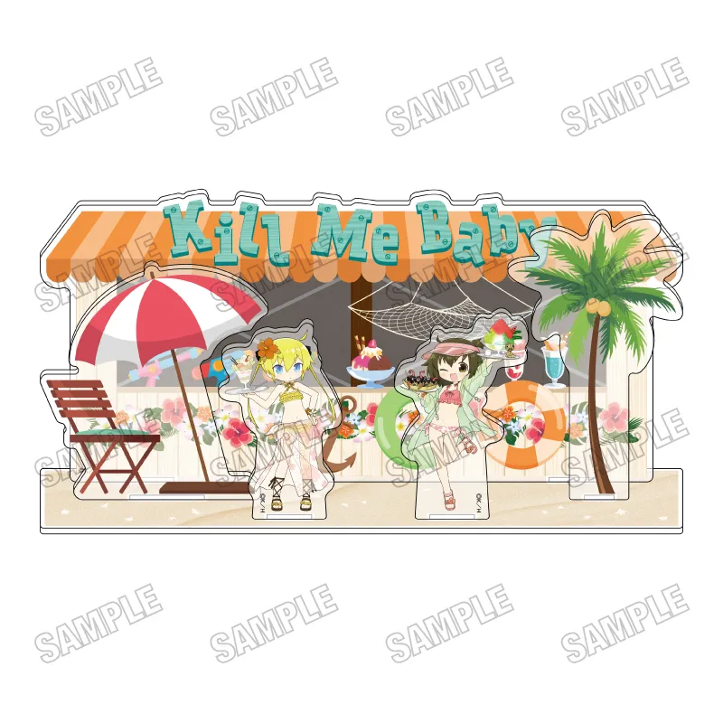 描き下ろしアクリルジオラマ【海の家ver.】